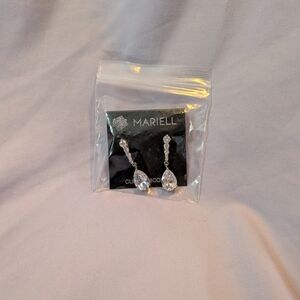 NEW Mariell Cubic Zirconia Teardrop Earrings